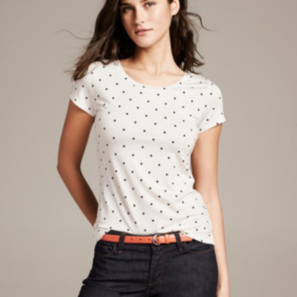 Tops - Banana republic polka dot tee